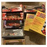 Collectors series die cast cars and display cases