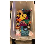 Misc stuffed animals,  puppets & tote