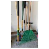 Rakes, car brush, air pump