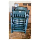 Four lawn chairs