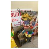 Yard decor, car care supplies