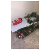 Misc Christmas decor, tree stand