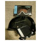 Helmet and ski goggles
