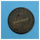 1871 Seated Liberty Dime,  Almost full liberty