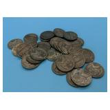 (29) Silver War Nickels,  All "S" Mint