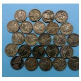 (24) Silver War Nickels