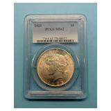 1925-P Peace Dollar, PCGS MS62  Beautiful Coin