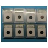(20) Indian Head Cents  1890-1899, All slabbed