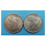 1922-P & 1923-P Peace Dollars,  Higher grades