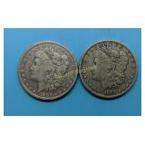 1881-O & 1882-O Morgan Dollars