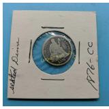 1876-CC Seated Liberty Dime,   Rare
