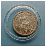 1853-P Seated Liberty Dime, Early date
