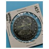 1835 Capped Bust Half Dollar,  Decent coin