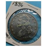 1836  Capped Bust Half Dollar,  Another nice coin