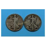 1918-P & 1918-D Walking Liberty Halves