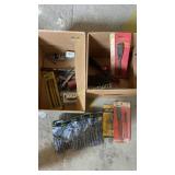 25 metric hex key set, misc. tools, nails