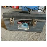 Plastic toolbox and contents