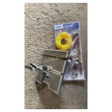 Drill grinding attachment, pulley hoist