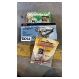 4 1/2" sander, Dremel chain saver, battery holder