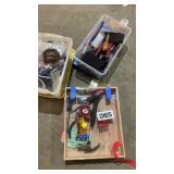 Hot glue gun, tool set, brushes