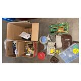 Tool belt, brushes, light