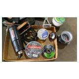 Duck tape, hot knife, heat gun