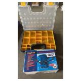 5" sander, storage container