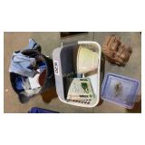 Bucket, storage containers, misc.