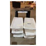 Step stool and storage containers