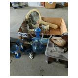 Duck Pin cushion, and glassware