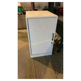 White locking cabinet