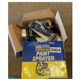 Paint sprayer and paint supplies