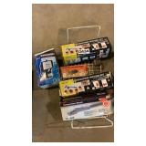 Cordless ratchet, retrieving magnet, floodlight