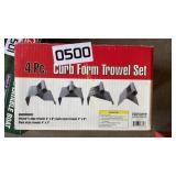 4 pc. curb form trowel set