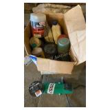 Angle grinder, car care supplies