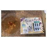 Calligraphy, vase, bowl