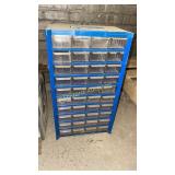 40 drawer hardware shelving unit
