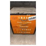 Five drawer hardware shelving unit and contents