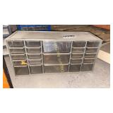 23 shelf hardware storage unit - empty