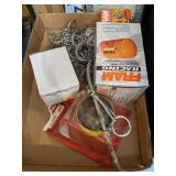 Dog chain/tie down, oil filters, & more