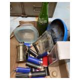 Lighters, ashtrays, Teem bottle & more