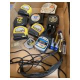 Tape measures & battery charger