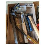 Misc Hammers, pry bar, chisel & more