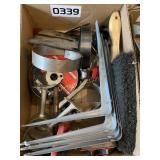 Shelf Brackets, Broom, Oil Wrench, Wire & more