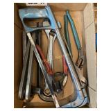 Hacksaw, Pliers, Crescent wrench & more