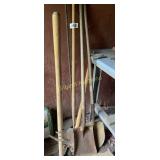 Shovels, Pick axe, Dirt tamper & more