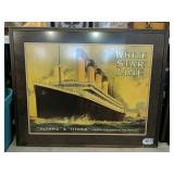 Framed Titanic picture