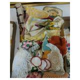 Doilies, hot pads, dish cloths