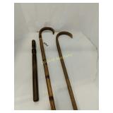(2) canes and club