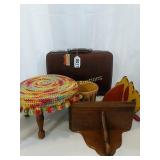 Briefcase, stool, shelf & more